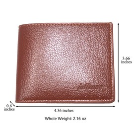 MUFANDUO Slim Wallet for Men with Money Clip, Minimalist Wallet with Zipper Coin Purse, Bifold Mens Wallets with Credit Card Holder, PU Leather Men's Wallet, Carteras Para Hombres (Brown)