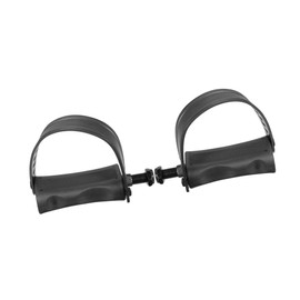 REPAIROCK 1 Pair Exercise Bike Pedals with Straps 1/2 Inch Spindle Cycling Parts 12.7mm Spindle Black Auto Replacement Parts