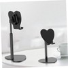 Operitacx Heart Shaped Metal Desktop Tablet Support Flexible Phone Bracket