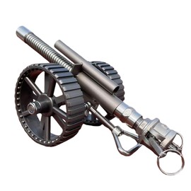 New British Firecracker Cannon Model, Mini Cannon, 304 Stainless Steel Firecracker Cannon with Recoil Deco, Vintage Style British Artillery Ornaments (Vintage)