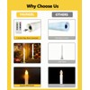 YAUNGEL Window Candles, 10 Pack LED Battery Operated Christmas Candles
