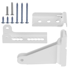 Storm Door Closer Bracket Kit,White Reinforced Screen Door Closer Replacement Parts Compatible with Andersen Emco Larson Pella Storm Door Replacement Parts, Compatible with 40201 Door Repair Kit