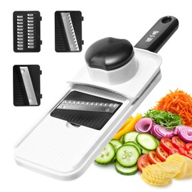 ZHANG XIAO QUAN SINCE 1628 3-in-1 Multi Handheld Mandoline Slicer Stainless Steel Blade, Comfort Grip, Safety Features, Easy to Clean, Ideal for Speedy Slicing of Fruits and Vegetables