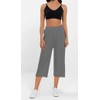 Kivdol 3 Pack Women's Capri Sweatpants, Cozy Wide Legs Cropped