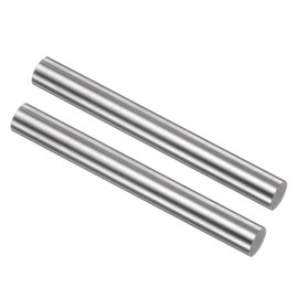 QUARKZMAN Pack of 2 Round Steel Metal Rods, 7 mm x 60 mm High Speed Steel (HSS) Lathe Tool for Shaft Gears Drills Turning Miniature DIY Crafts