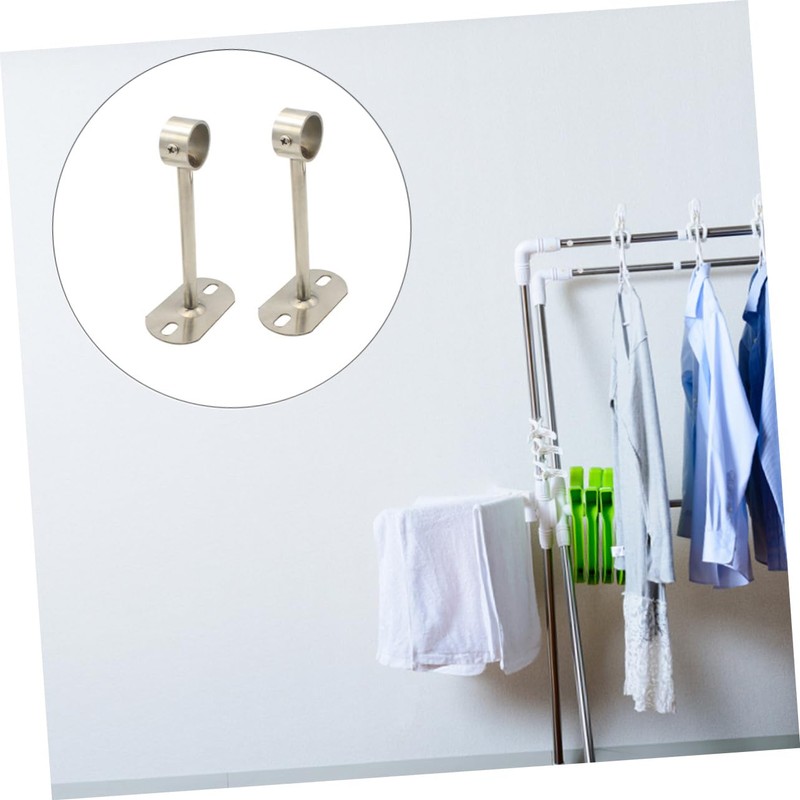MAGICLULU 2Pcs Heavy Duty Ceiling Mount Rod Brackets for Curtain