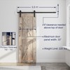 SMARTSTANDARD 5.5FT Sliding Barn Door Hardware Whole Kit (Include 5.5ft