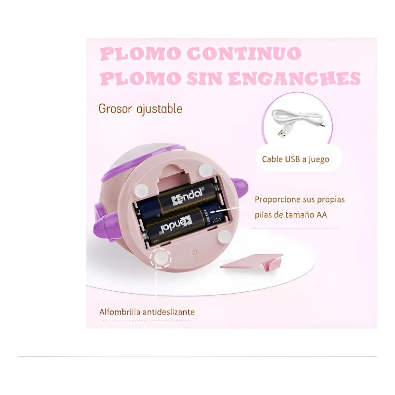 Sacapuntas Electrico Para Lápiz Usb Pilas Aa Astronautas