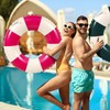 Lenwen 9 Pcs Classic Striped Pool Inner Tubes Pool Tubes