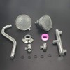 HAOXIN Double Shower Head with Manifold Shut-Off Valve and Shower