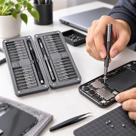 30-in-1 Precision Screwdriver Set for Electronics Repair – Extended Multi-Bit Tool Kit for Phones, PCs & Small Devices