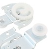 HOJLKLD 4 Pack Sliding Closet Door Hardware Set,Sliding Wardrobe Doo