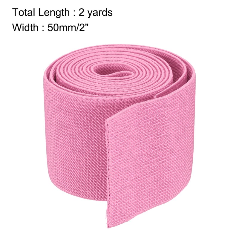 MECCANIXITY Cinta Elástica Ancha de Sarga de Doble-Cara, 2'' Ancho