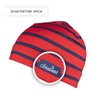 SCHIETWETTER Accessory Women's Beanie Hat Jersey Stretchy Fashion Fluffy, Red-navy