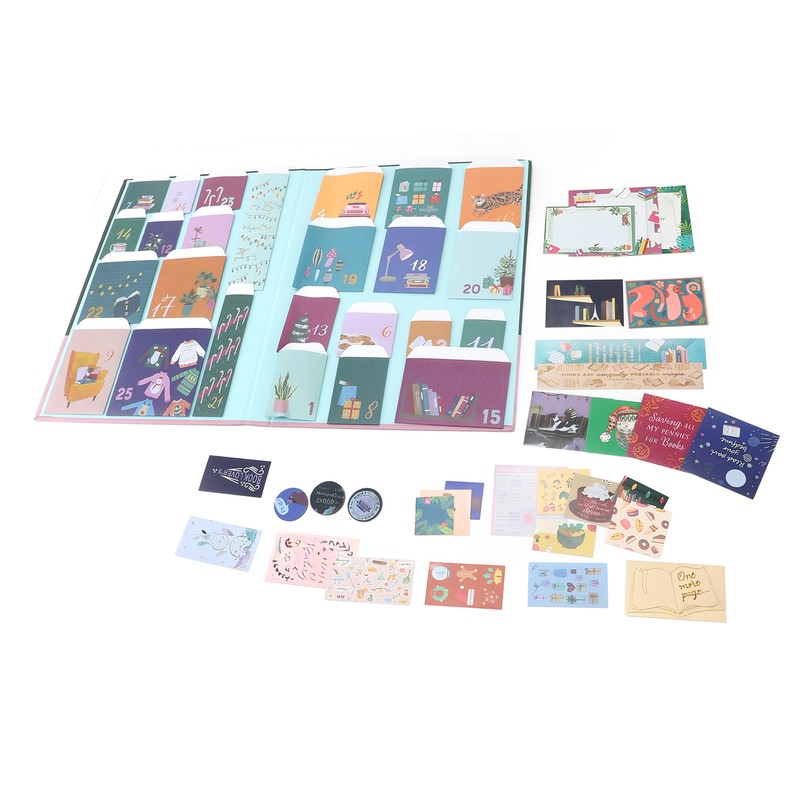 Book Lovers Advent Calendar Unique Countdown with 25 Bags Book
