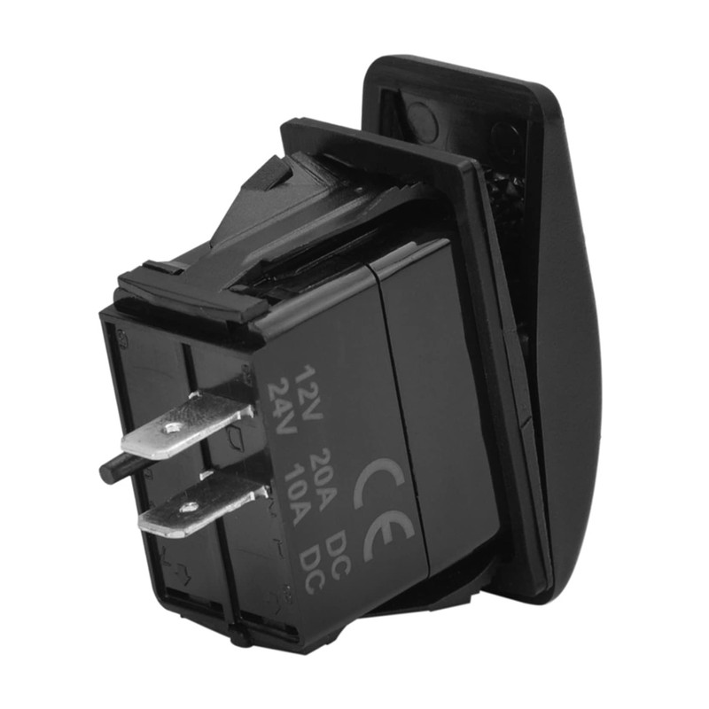 BANDC No Lights 2 Pin UTV Marine Rocker Switch SPST
