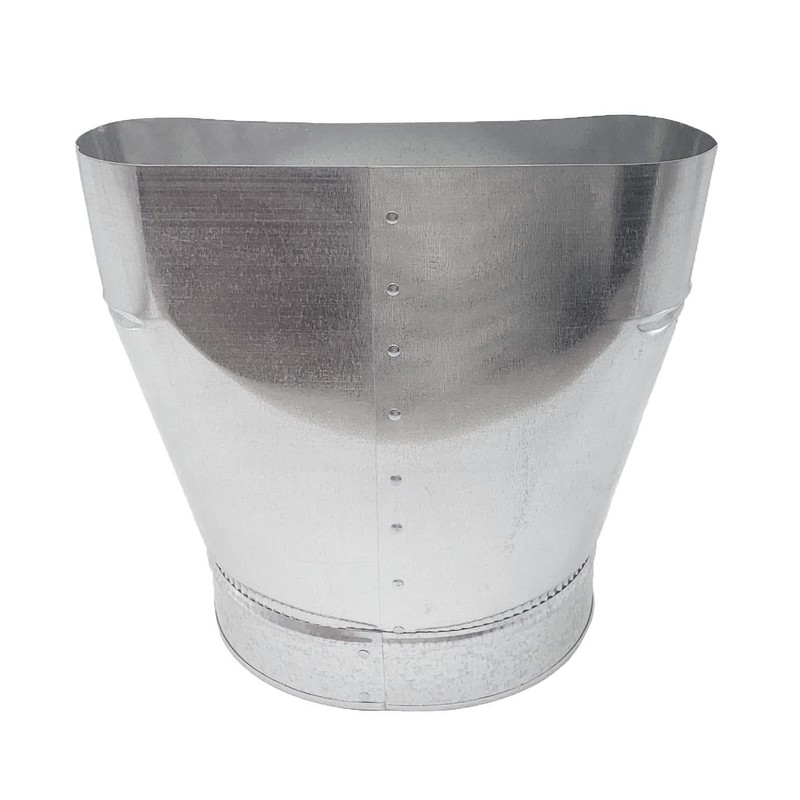HVAC Premium Oval to Round Straight Boot | Round to