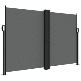 Anthracite 63"x236.2" Retractable Side Awning Door & Window Screen ProductColor: Anthracite Color