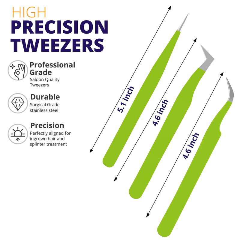 SIVOTE Lash Tweezers for Eyelash Extensions for Volume, Isolation &