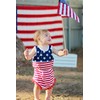 Qin.Orianna 4th of July Toddler Baby Girl American Flag Tassel
