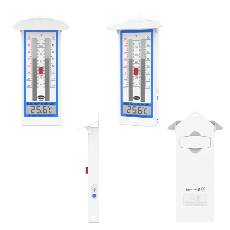 Digital Greenhouse Thermometer - Max Min Thermometer for Greenhouse or