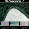 MIULEE Dark Green Absorbent Bath Rugs Soft Bathroom Mats Non-Slip