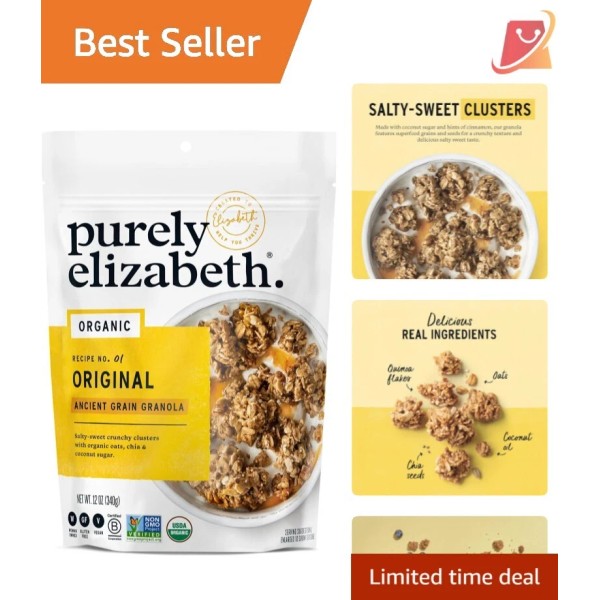 Unbranded Nutrient-Dense Ancient Grain Granola with Coconut Sugar | 12oz