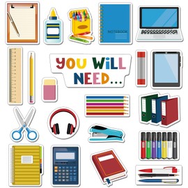 Qilery 21 Pcs You'll Need Management Magnets Back to School Toddler Magnets for Refrigerator You Will Need Magnets Classroom Magnetic Classroom Supplies for Kids Teacher School Whiteboard