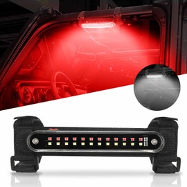 SUNPIE Red Dome Light for UTV SXS Interior Wireless Lighting Compatible with UTV Polaris(RZR) Talon/Pioneer CanAm(All Model) Kawasaki(Teryx/Mule) Golf Cart Yamaha, White and Red