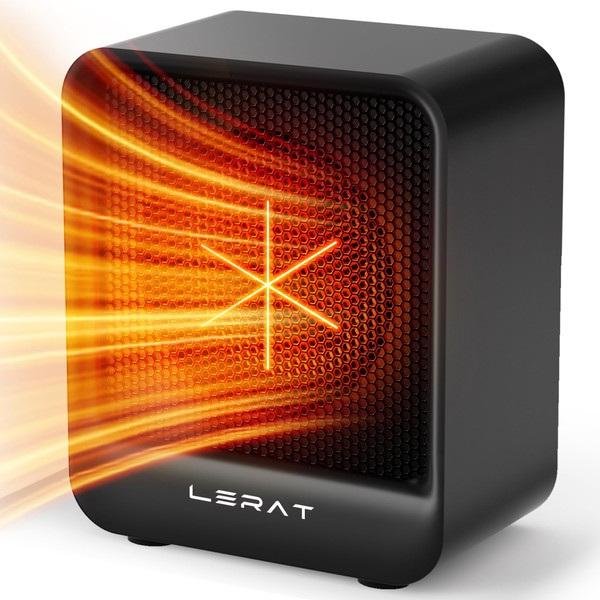 Lerat Electric Space Heater, Small Heater for Indoor Use, 500