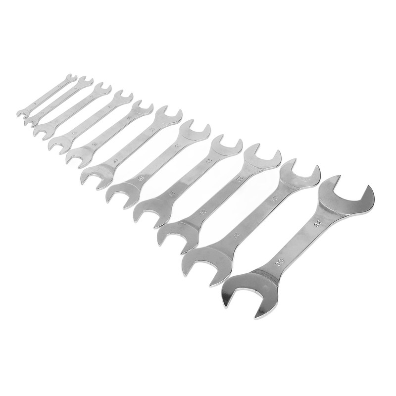 11Pcs Dual Open End Spanner Set Anti Rust High Hardness