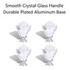 tooloflife 4Pcs Crystal Glass Door Knob, Drawer Door Handle Cupboard