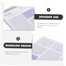 Ciieeo Efficient Date Planner Notepad for Task Management Daily Study Schedule Appointment Calendar Lightweight and Compact Design for Teachers and Students for Organization Enthusiasts