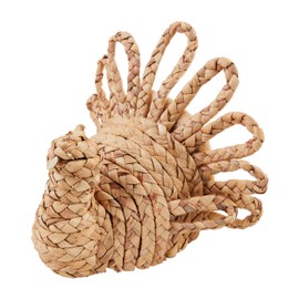 Mud Pie Hyacinth Turkey Table SITTERS, Beige/Khaki