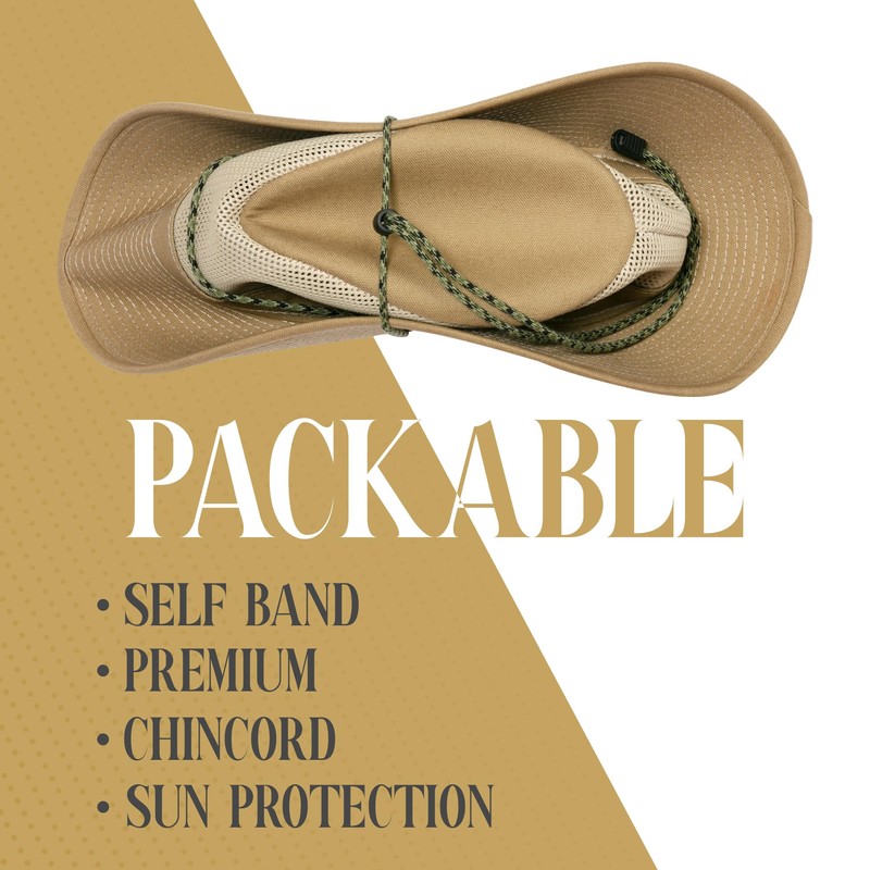 Henschel Aussie Mesh Breezer Hat - Packable Sun Protection for