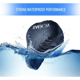 VICKMALL Waterproof bicycle saddle cover, elastic waterproof bicycle saddle cover, easy to carry and suitable for most bicycles such as road bikes, mountain bikes and trekking bikes (2 pieces).