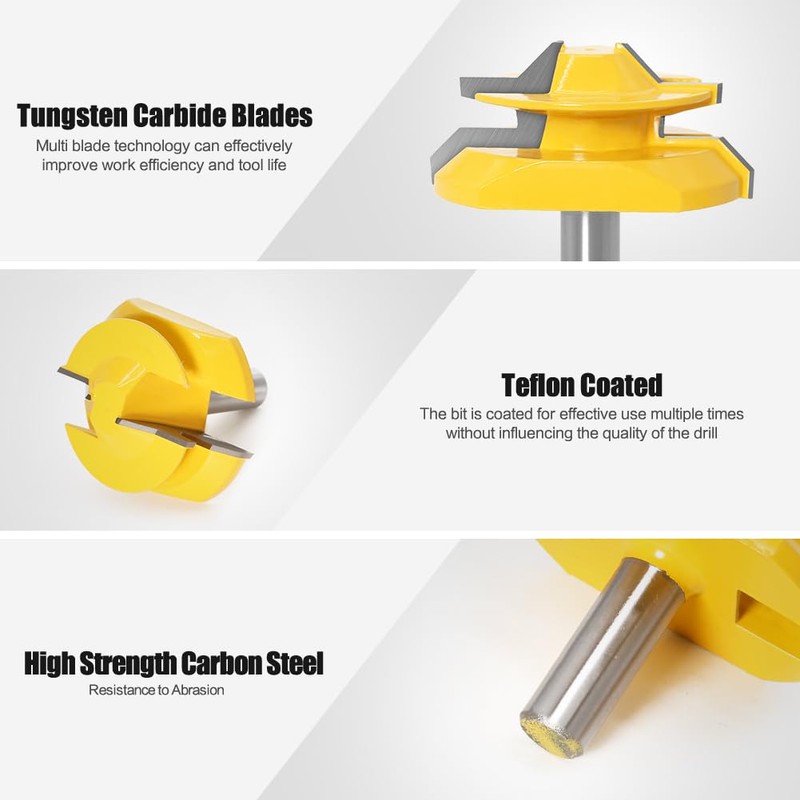 45 Degree Lock Miter Router Bit 1/2 Inch Shank.Woodworking Tools