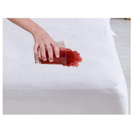 oceanevo® 100% Waterproof Mattress Protector Terry Towel Cover Hypoallergenic Bug-Proof, Non-Noisy, Anti-Allergy Breathable Fitted 30 cm Extra Deep Pockets Mattress Topper White (Single)