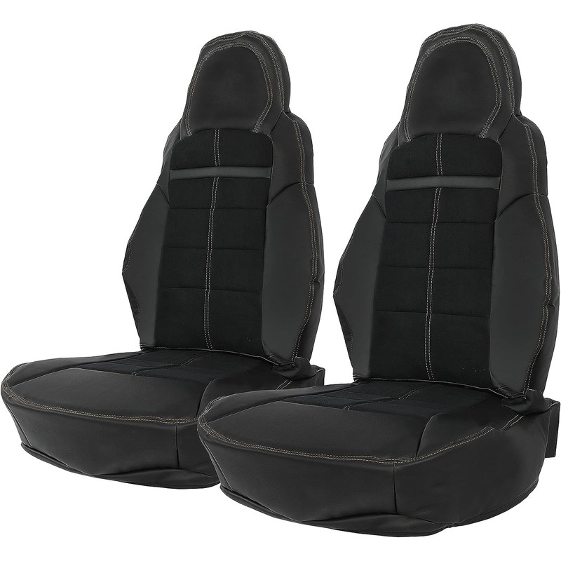 Kojem Seat Covers Set Compatible with 2005-2011 Corvette C6 Driver