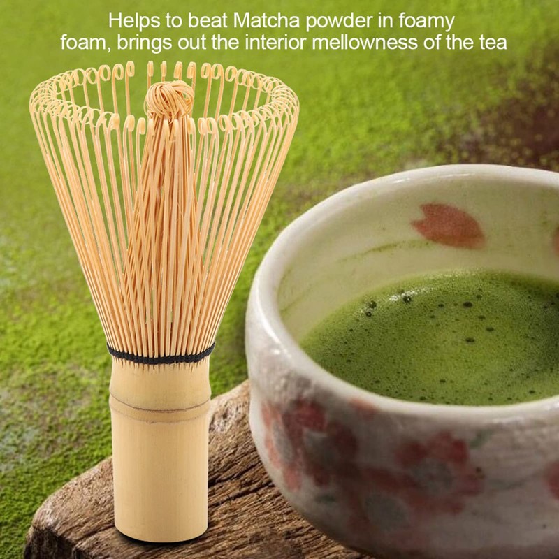 Batidor Matcha, Herramienta de Preparación de té de bambú, Batidor