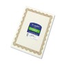 Geographics : Parchment Paper Certificates, 8-1/2 x 11, Optima Gold