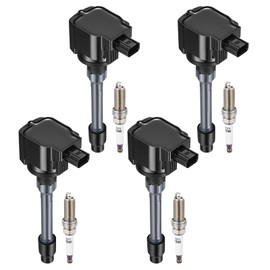 BDFHYK 4 Ignition Coil Pack UF749 and 4 Iridium Spark Plug 93501 Compatible with Honda Civic Fit l4 1.5L 2.0L 2015 2016 2017 2018 2019 2020 Coil for CM11121A 305205RO013 305205RO003 LKAR7BIX-11S