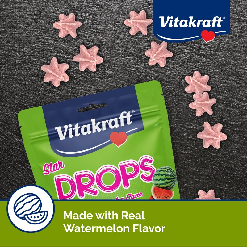 Vitakraft Drops Rabbit Guinea Pig Hamster Treats Watermelon Flavor 4.4