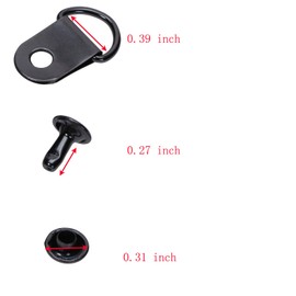 ONLYKXY 50 Pieces Shoe Boot Lace Hooks Buckle Rivets Loop Ring with Rivets, Shoe Boot Buckle