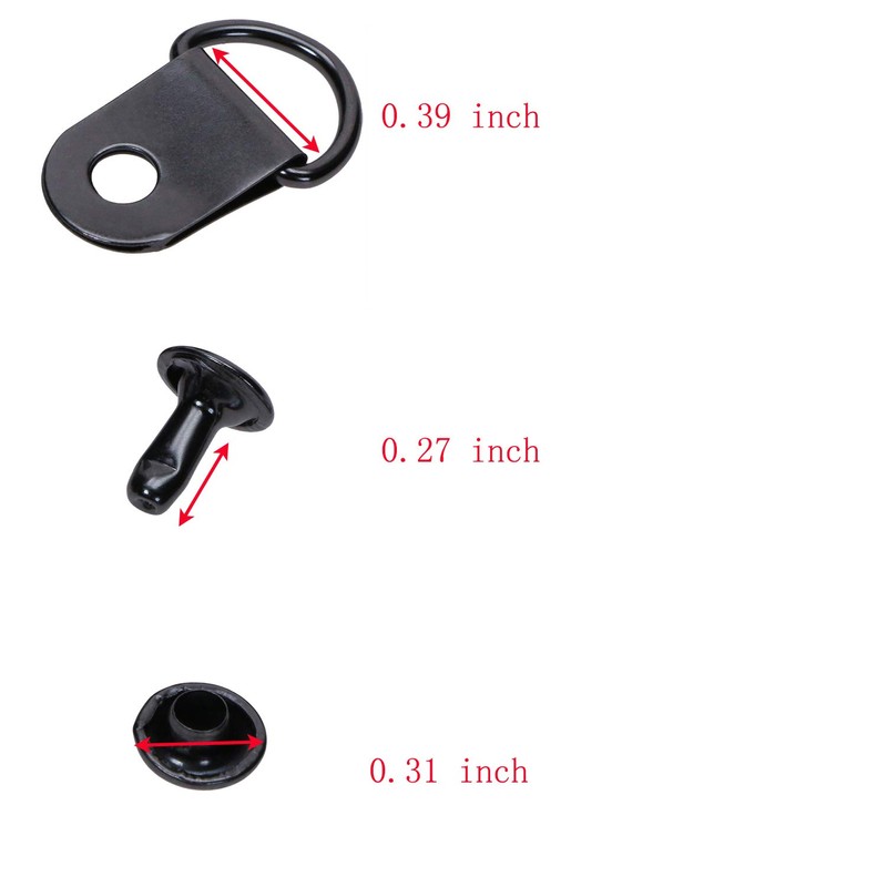 ONLYKXY 50 Pieces Shoe Boot Lace Hooks Buckle Rivets Loop