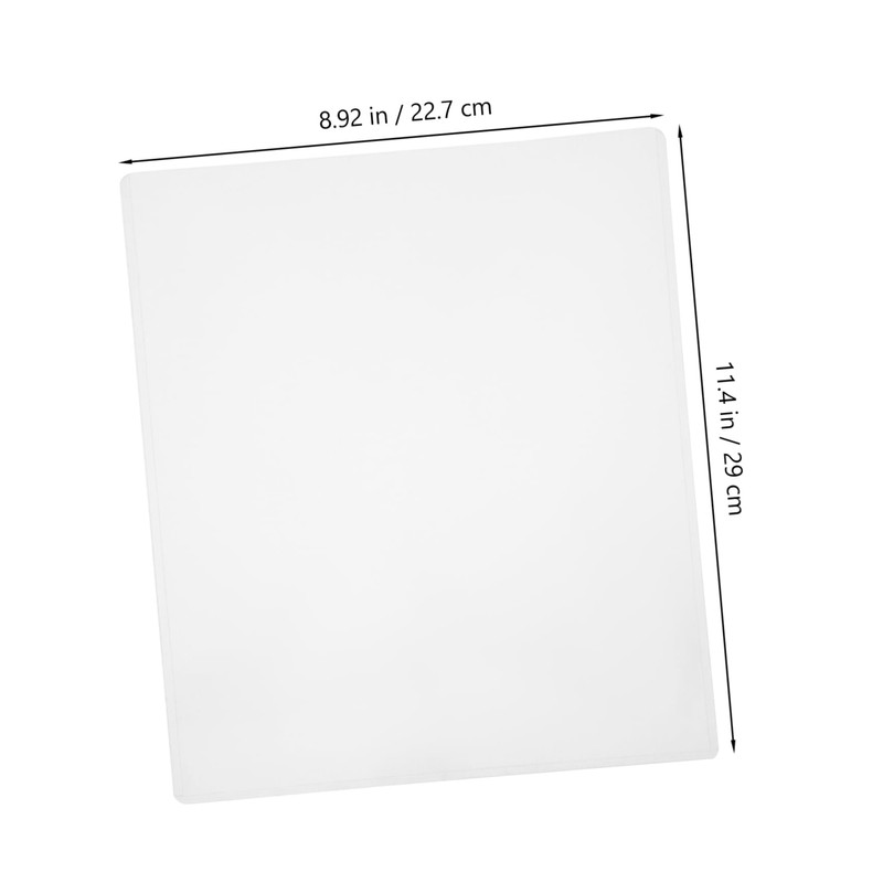 Operitacx 10 Pack Hard Plastic Photo Protectors Waterproof Document Page