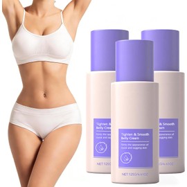 Tighten & Smooth Belly Cream - Skin Tightening Moisturizer - 125g (3 Pcs)