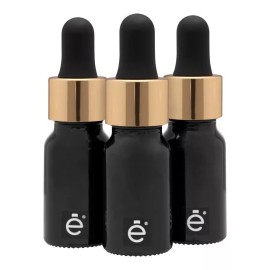 Envaline Frasco Gotero 10 Ml Coated Pipeta Premium Bulbo Negro 5pz