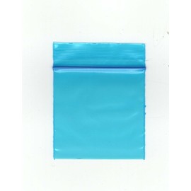 Grip Seal Polythene Zip Lock Bags, 50mm x 50mm, Clear, Pack of (Blue 100pcs (2"x 2"(5x5cm)))