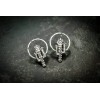 Mainland Silver Southwest Cactus Earrings • 925 Sterling Silver •